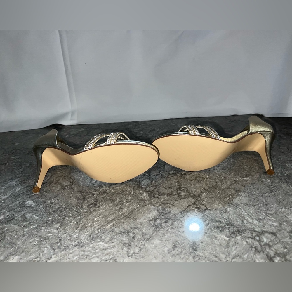 Caparros Gold / silver heels size 8 - Picture 8 of 11